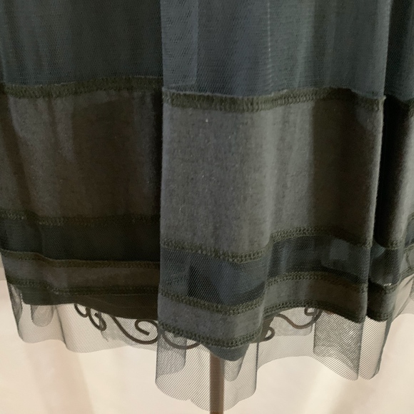 2-Piece Sage Green Knit and Tulle Dress - NWT - Picture 5 of 8